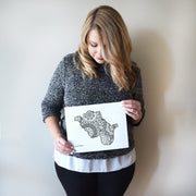 Map of London Borough of City of Westminster | Map of City of Westminster London | Map Art | Travel Gift Ideas | London Borough City Map | Map Wall Art | City of Westminster Map | London Map